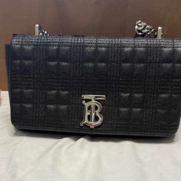 Burberry Black Quilted Leather Shoulder Bag - Picture 1 of 9
